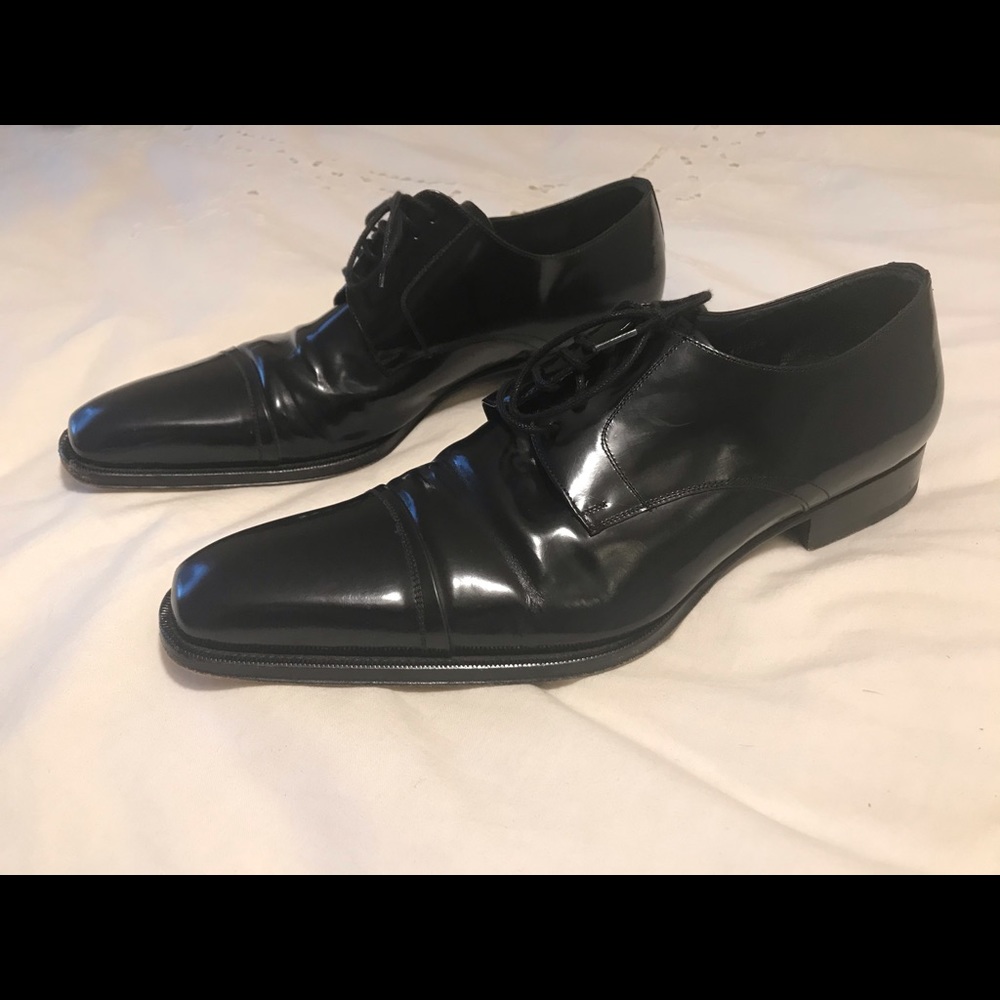 Mezlan Size 10.5 Black Dress Shoes
